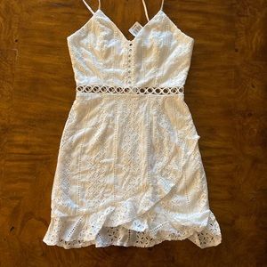 New! With tags! Gorgeous lace mini dress
